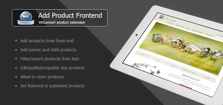 Add Virtuemart product frontend