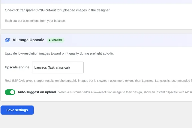 Auto-suggest on upload in the Cmsmart plugin or dashboard (real capture, demo data)