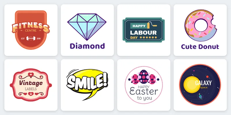Label and sticker templates from the Premium Templates library