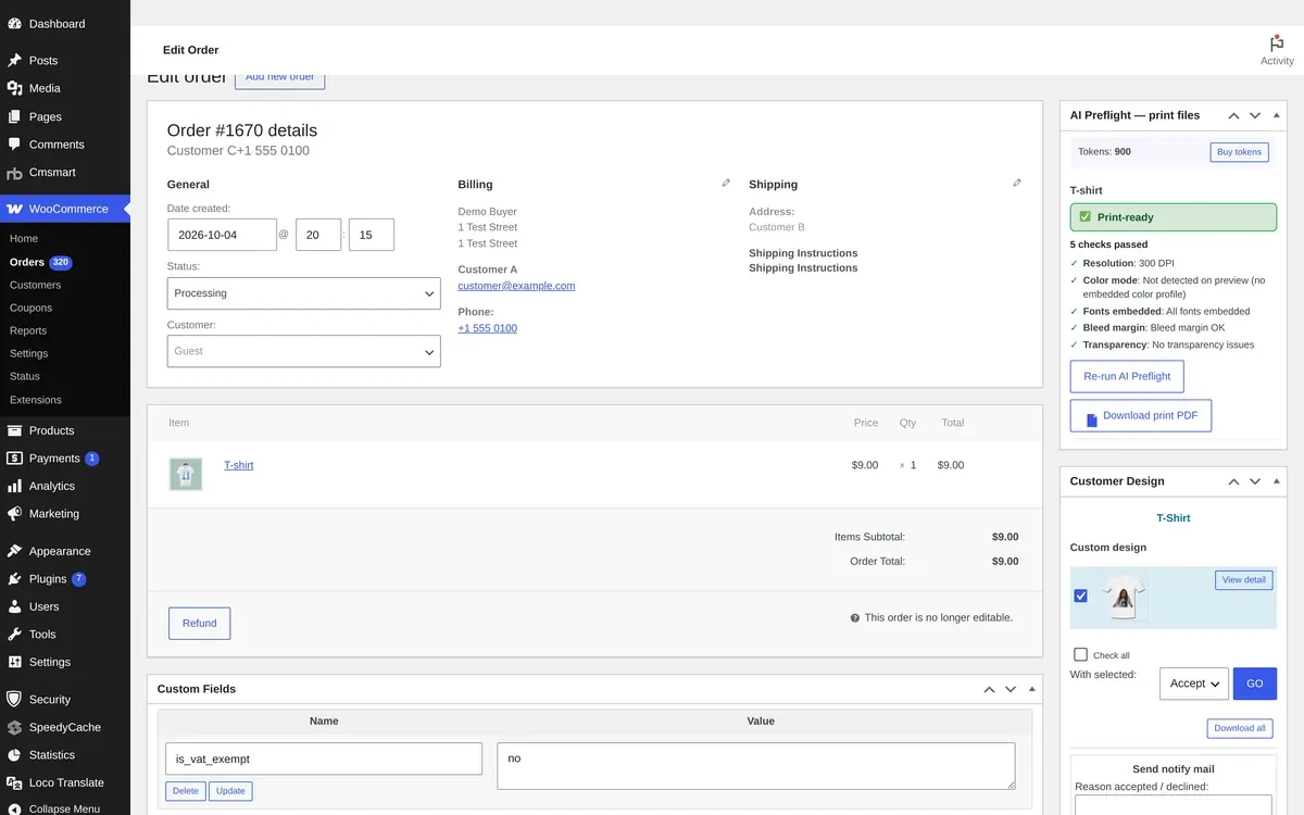 Cmsmart Artwork Approval for WooCommerce