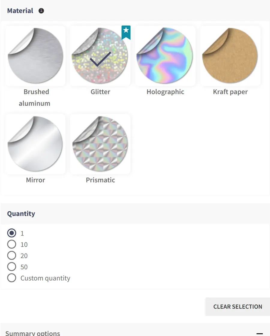 Die-cut stickers
