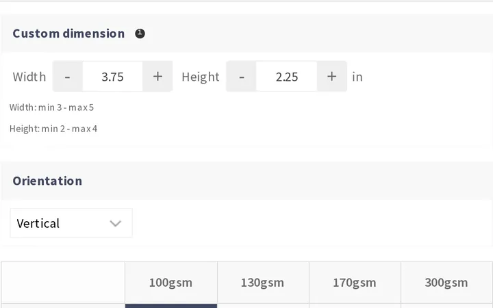 Price calculator: See the price