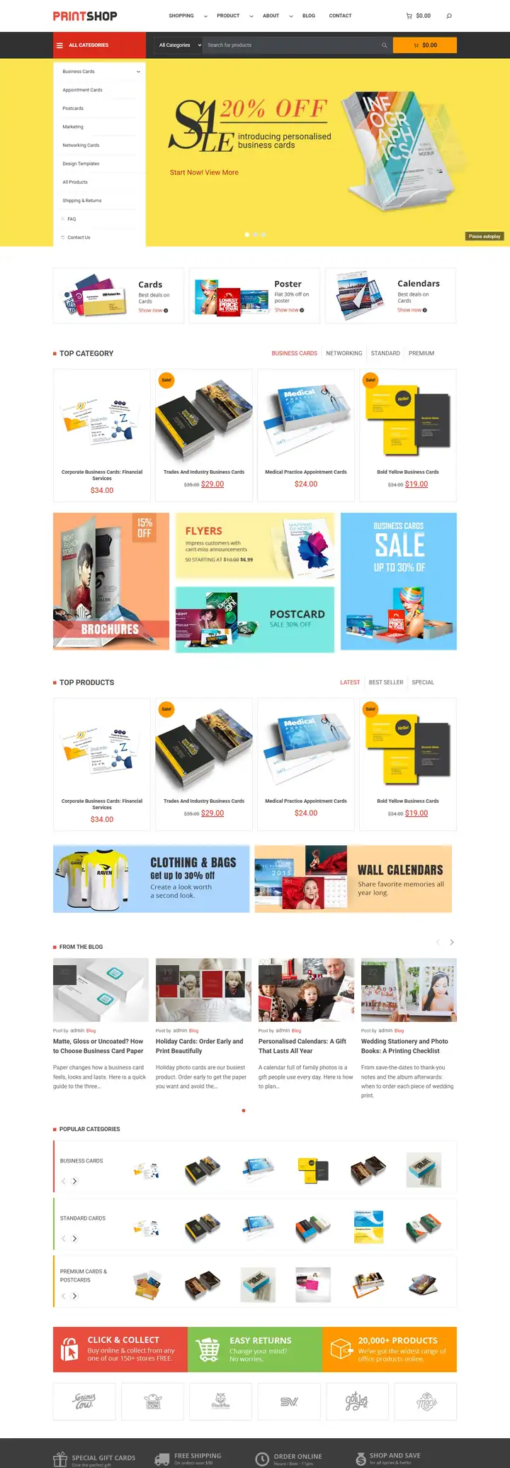 Cmsmart Boxed 2 Store home page
