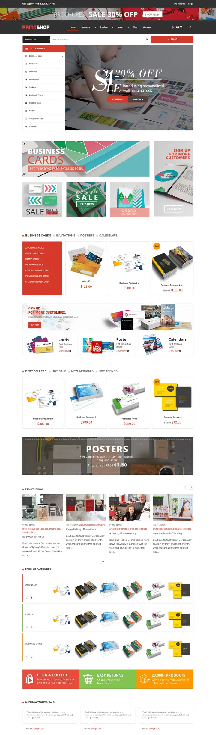Cmsmart Boxed Store home page