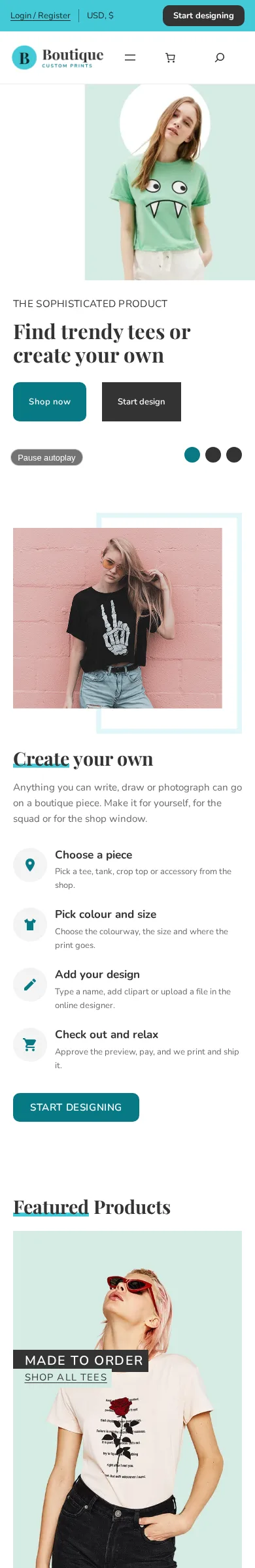 Cmsmart Boutique Store on a phone