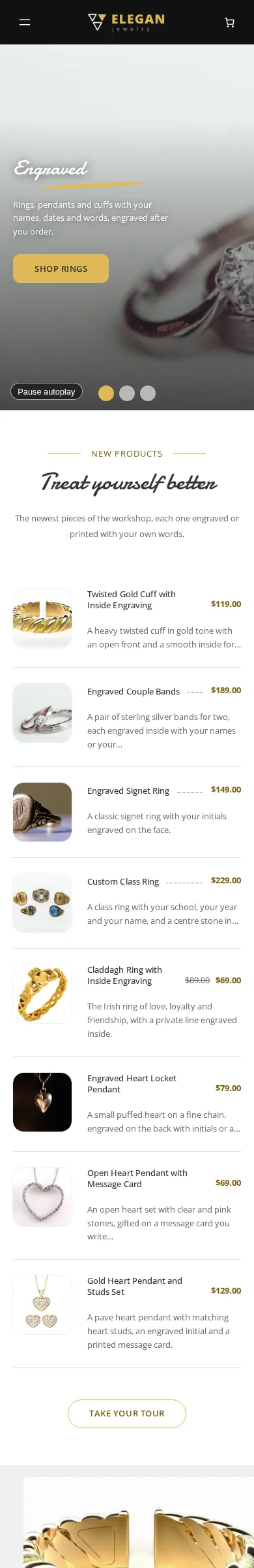 Cmsmart Jewelry Store on a phone