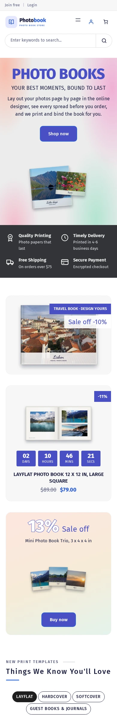 Cmsmart Photobook Store on a phone