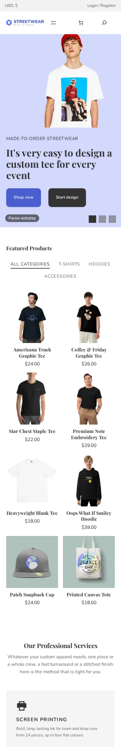 Cmsmart Streetwear Store on a phone
