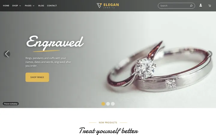 Block-based, responsive storefront: Browse