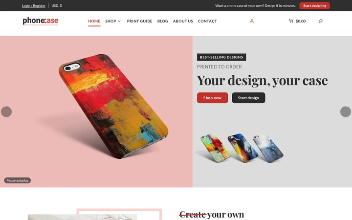 Block-based, responsive storefront: Browse