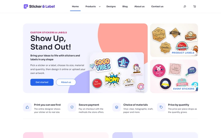 Block-based, responsive storefront: Browse