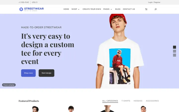 Block-based, responsive storefront: Browse