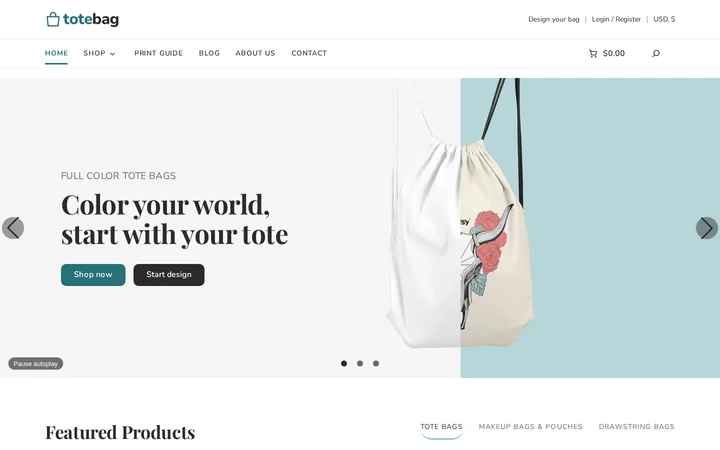 Block-based, responsive storefront: Browse