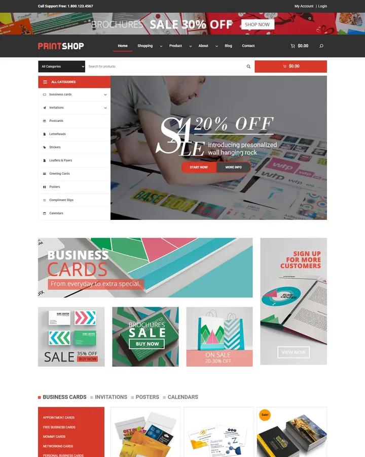 Cmsmart Boxed Store home page