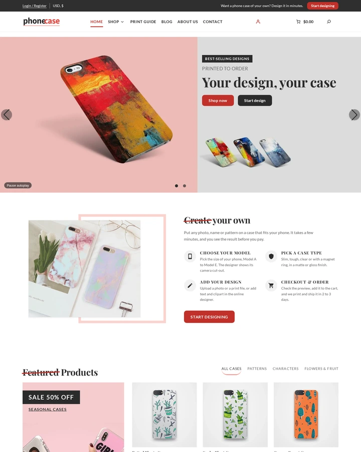 Cmsmart Phone Case Store home page