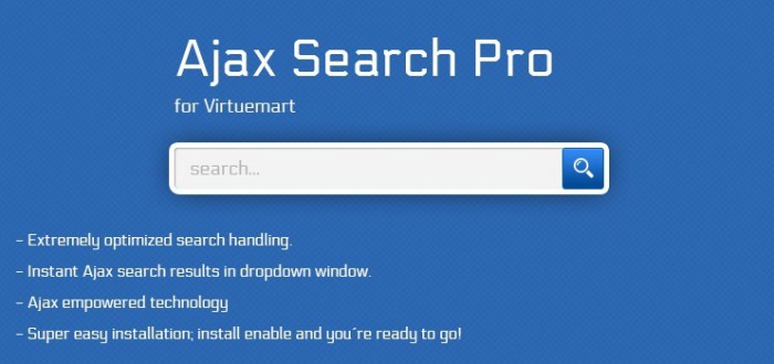 What we expect from Virtuemart Ajax Seach Pro Module