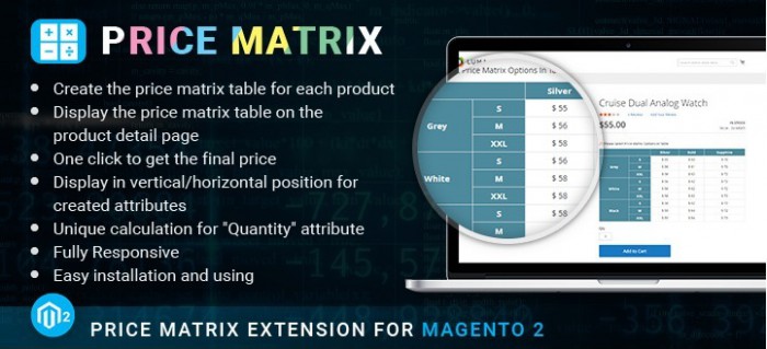 All about new released item: Magento 2 price matrix extension