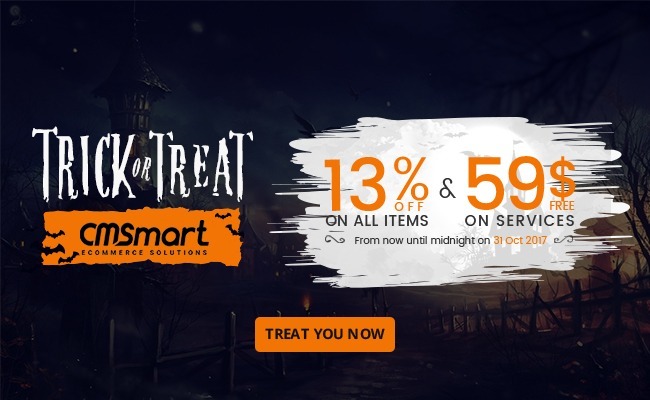 Enjoy your Halloween night with BIG promotion from Cmsmart