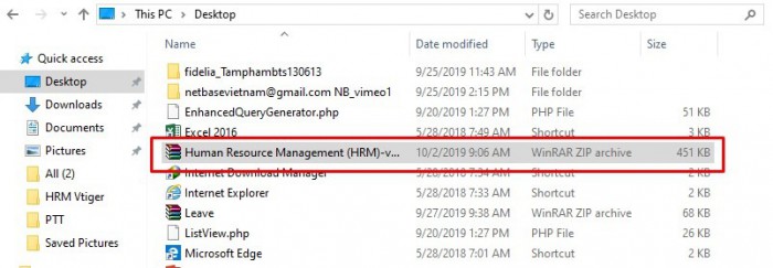 How to Installation the HRM module in Vtiger CRM?