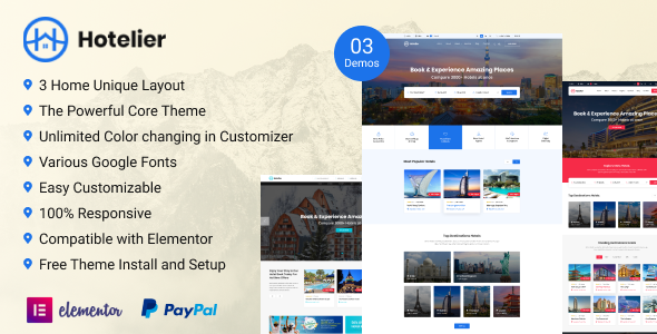 Introduction for our Hotelier Product on Themeforest