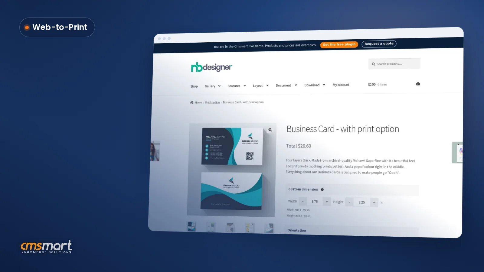 Pricing Calculator for Web2Print Stores (WooCommerce)