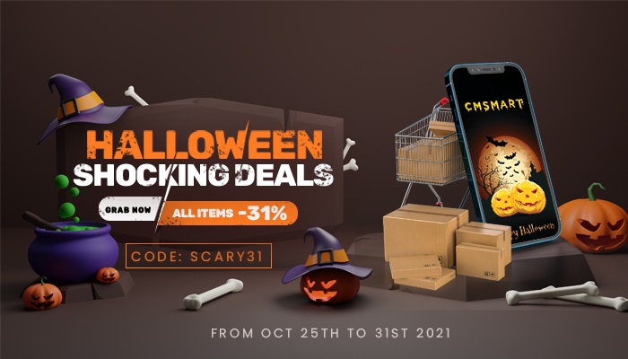 Happy Halloween! Get The Shocking Deals!