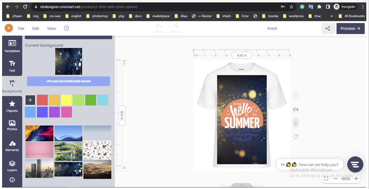 Introducing a Visual Upgrade: NB Designer's Latest Feature Unveils Background Images for Seamless Customization!