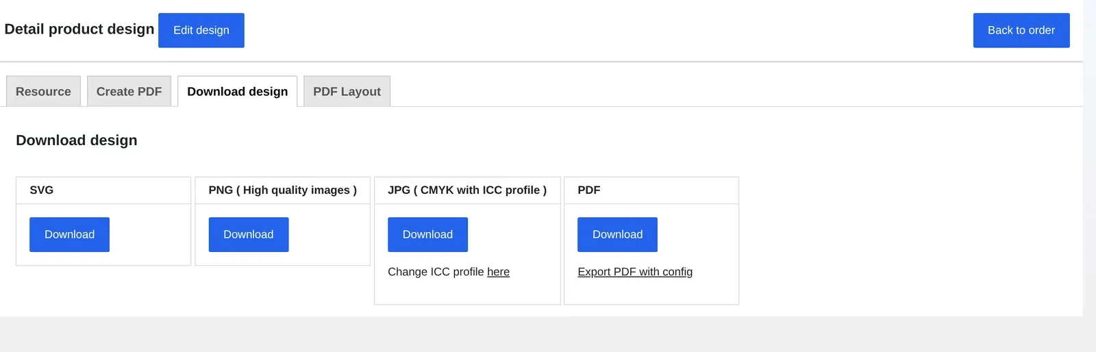 Download design formats SVG, PNG, CMYK JPG with ICC profile and PDF for a print order