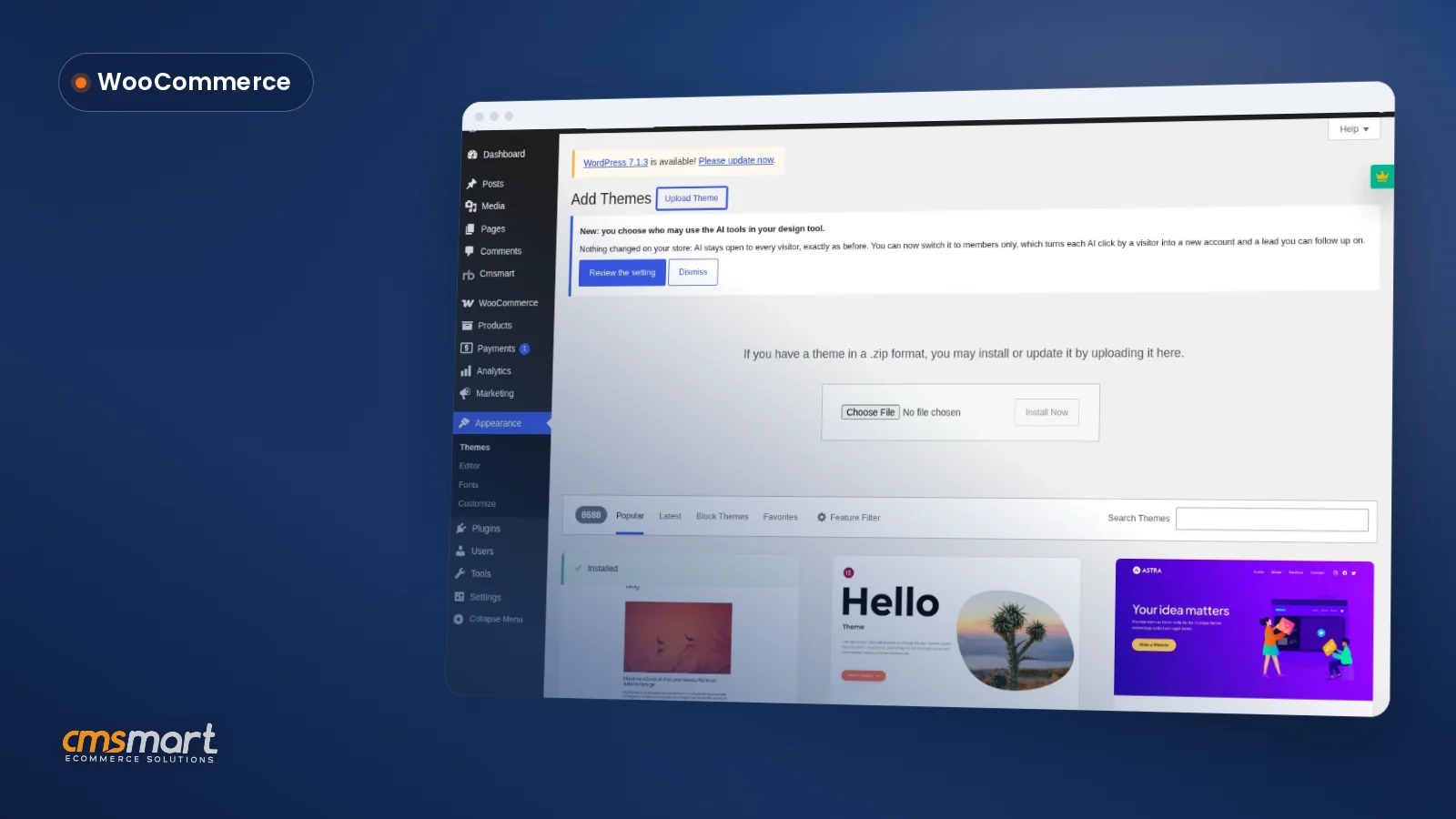 Install WooCommerce Print Shop Theme (Cmsmart Stores)