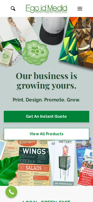 Home page of Business Transformation for Improved Product Customization and Order Management on a phone