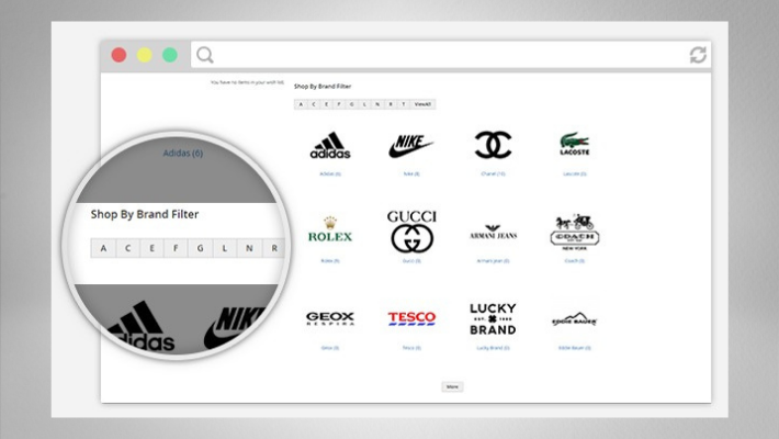SHOP BY BRAND FILTER