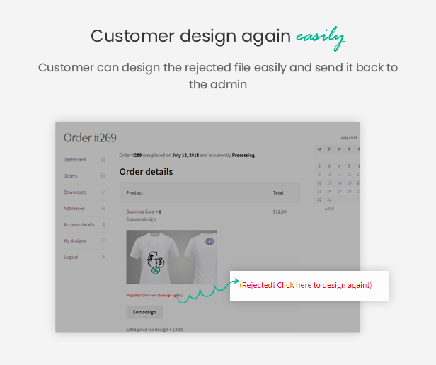 Customer design again easily