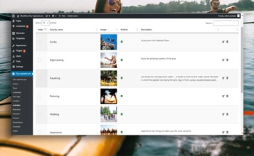 Activities Page