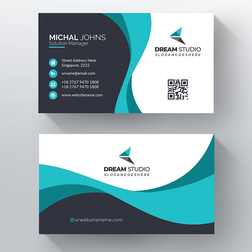 Business Card with Print Option 