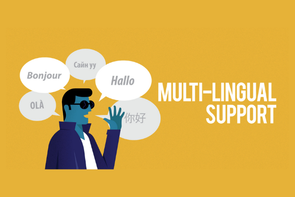Supports multi-languages as Magento default  	