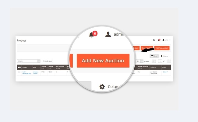 Add of delete the auction feature 