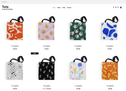 Tote & Bag Website Development
