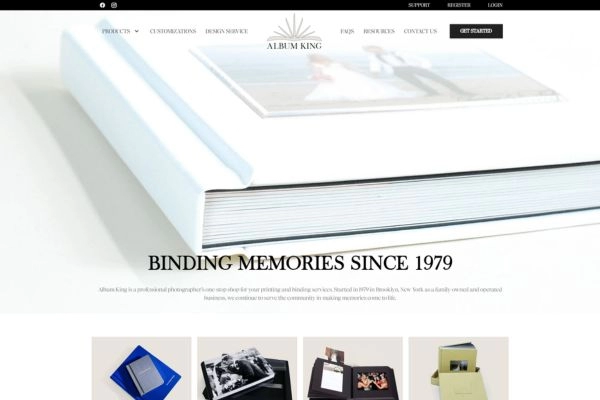 Professional Photobook Website Development