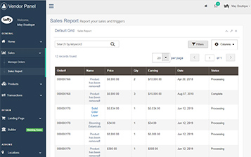 SALES REPORT WITH MAGENTO ADMIN