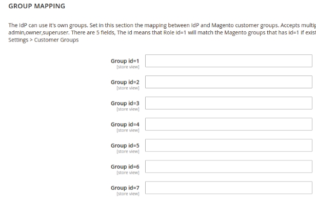 Mapping IdP fileds and Magento fields