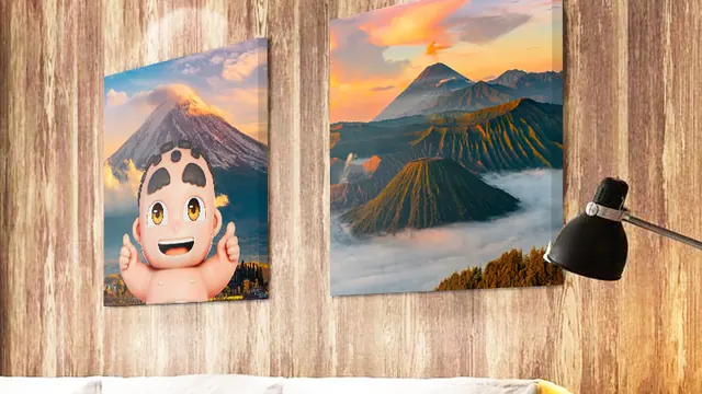 Framed artist canvas product page on a live client store