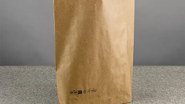 Printed paper mailing bag product page on a live client store