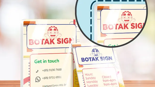 PVC board signs product page on a live client print store